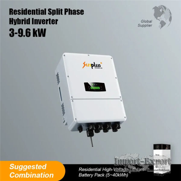 3-9.6kW Split Phase Hybrid Inverter