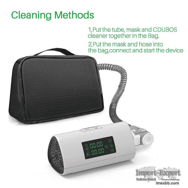 Portable CPAP Cleaner and Sanitizing Machine Zipper Bag