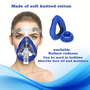 Blue CPAP Mask Liners Full Face Reusable Soft Mask Covers