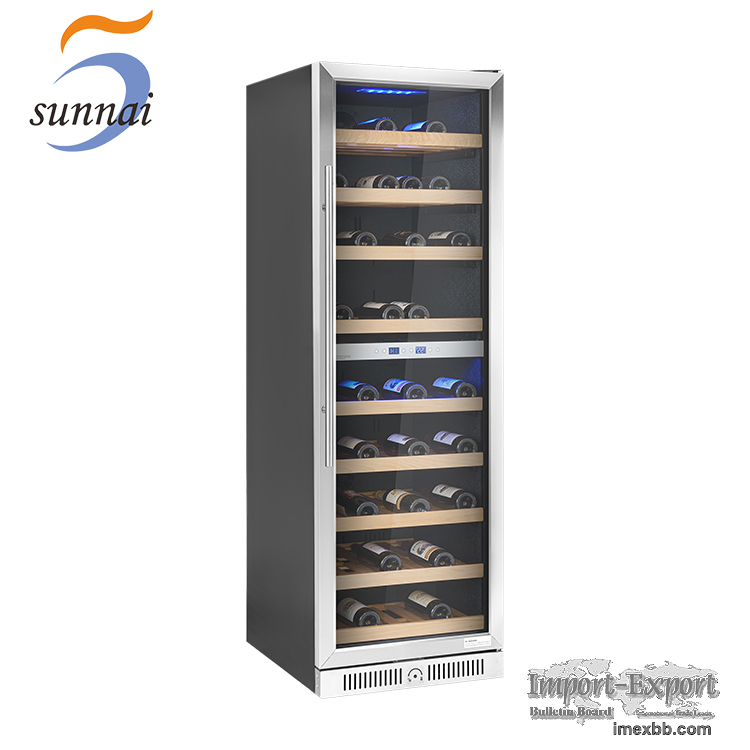 Wholesale Dual Zone Compressor Wine Cooler China Manufacturer