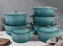 Wholesale Enameled Cast Iron Covered Round Cocotte