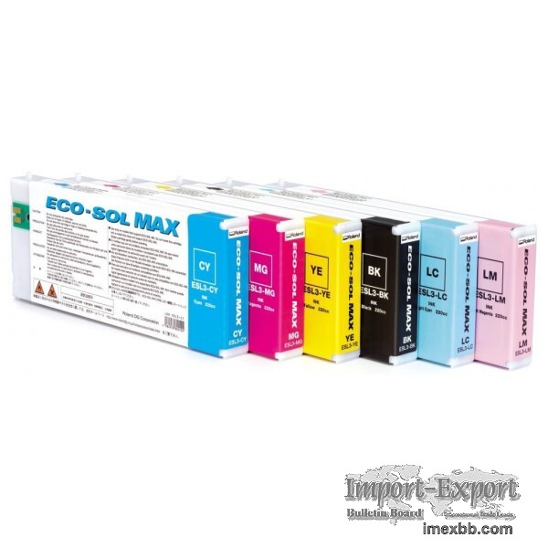 ROLAND ESL3-4BK ECO-SOL MAX BLACK INK CARTRIDGE 440ML