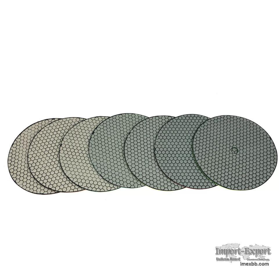 Stone polishing pads