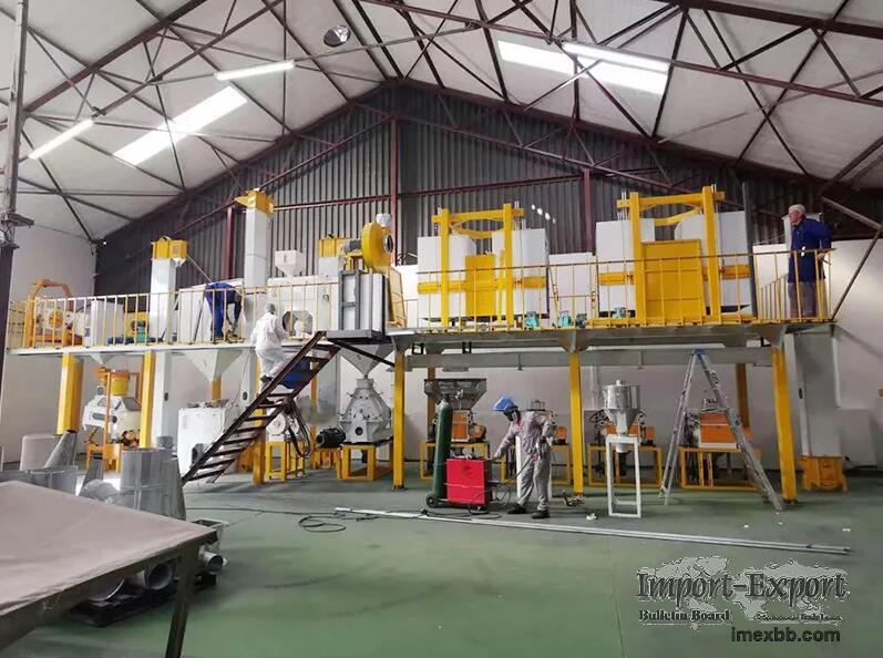 Swaziland 30-40TPD Steel Frame Maize Flour Mill Plant