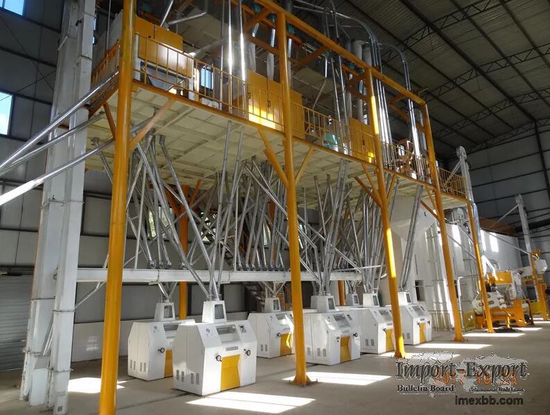 100TPD Steel Frame Wheat Flour Mill Plant