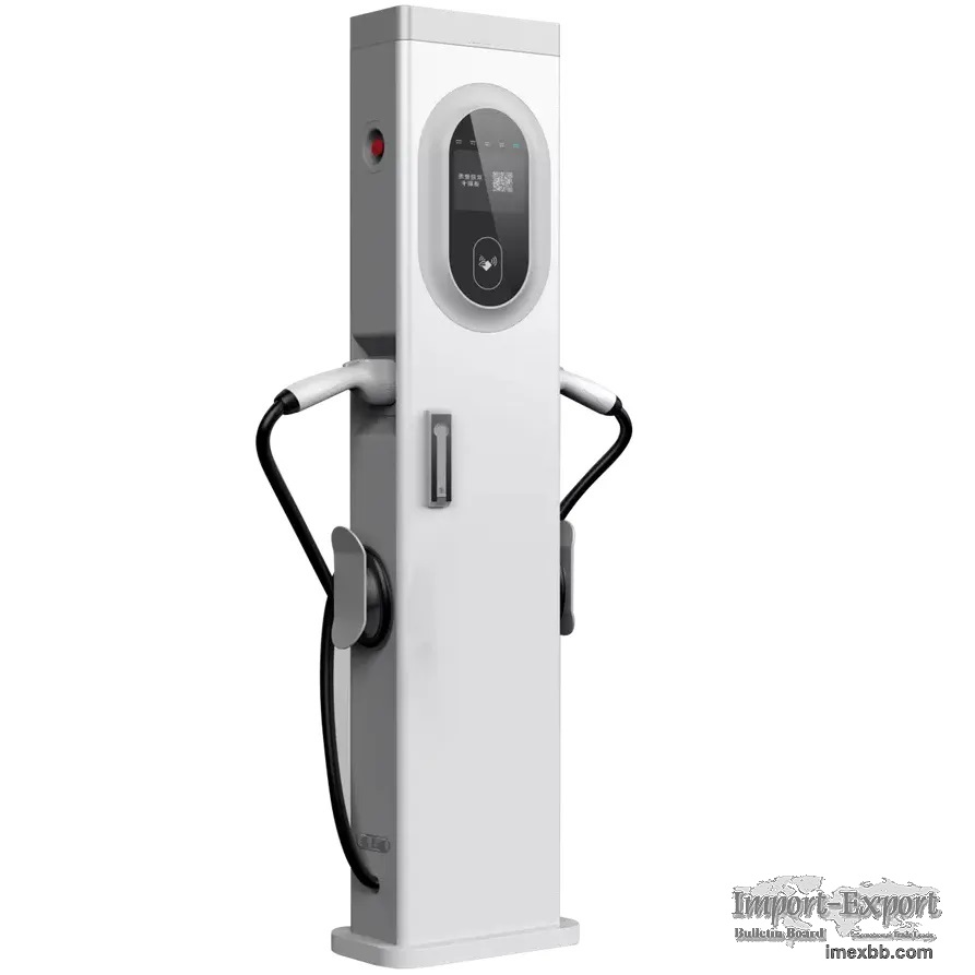 Pedestal AC EV Chargers, Dual Port, 22kW/44kW, 32A, OCPP1.6