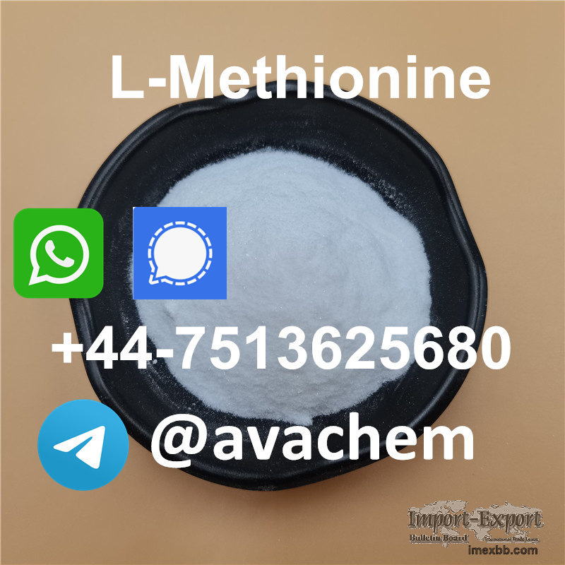 L-Methionine powder 63-68-3,Whatsapp/Singal:+44-7513625680