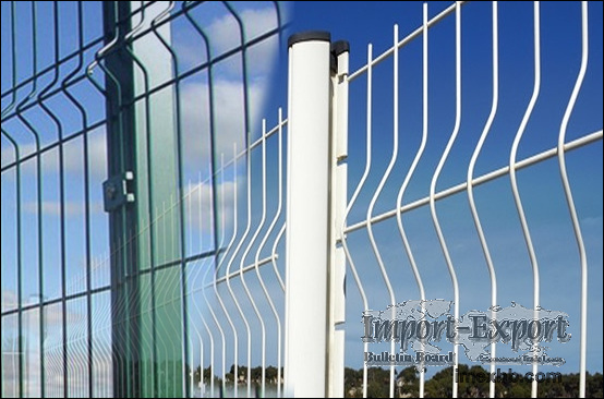 Curved Wire Fence