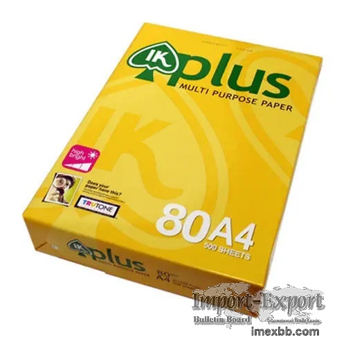 IK Plus copy paper A4 80 gsm ready stock