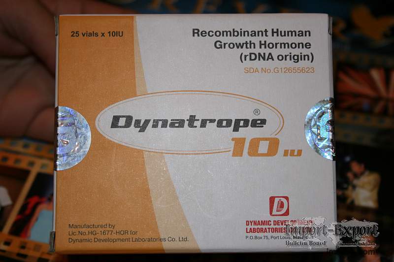 DYNATROPE SOMATROPINA RECOMBINANT HUMAN GROWTH HORMONE INJECTION