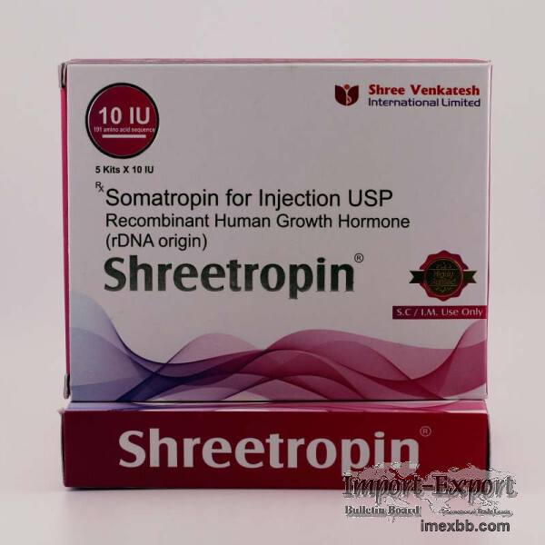 SHREETROPIN (SOMATROPIN) HUMAN GROWTH HORMONE INJECTION