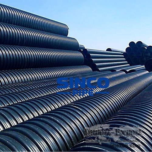 HDPE Metal Belt Reinforced Corrugated Pipe