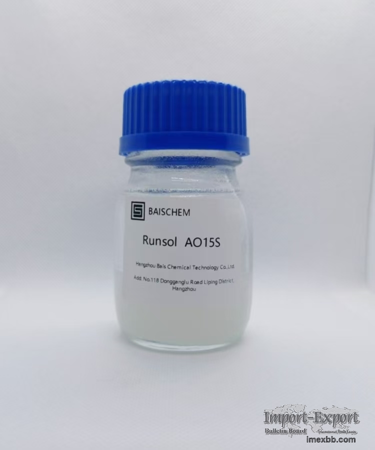 Runsol Ao15s, Alcohols, C12-14-Secondary, Ethoxylated Secondary Alcohol Eth