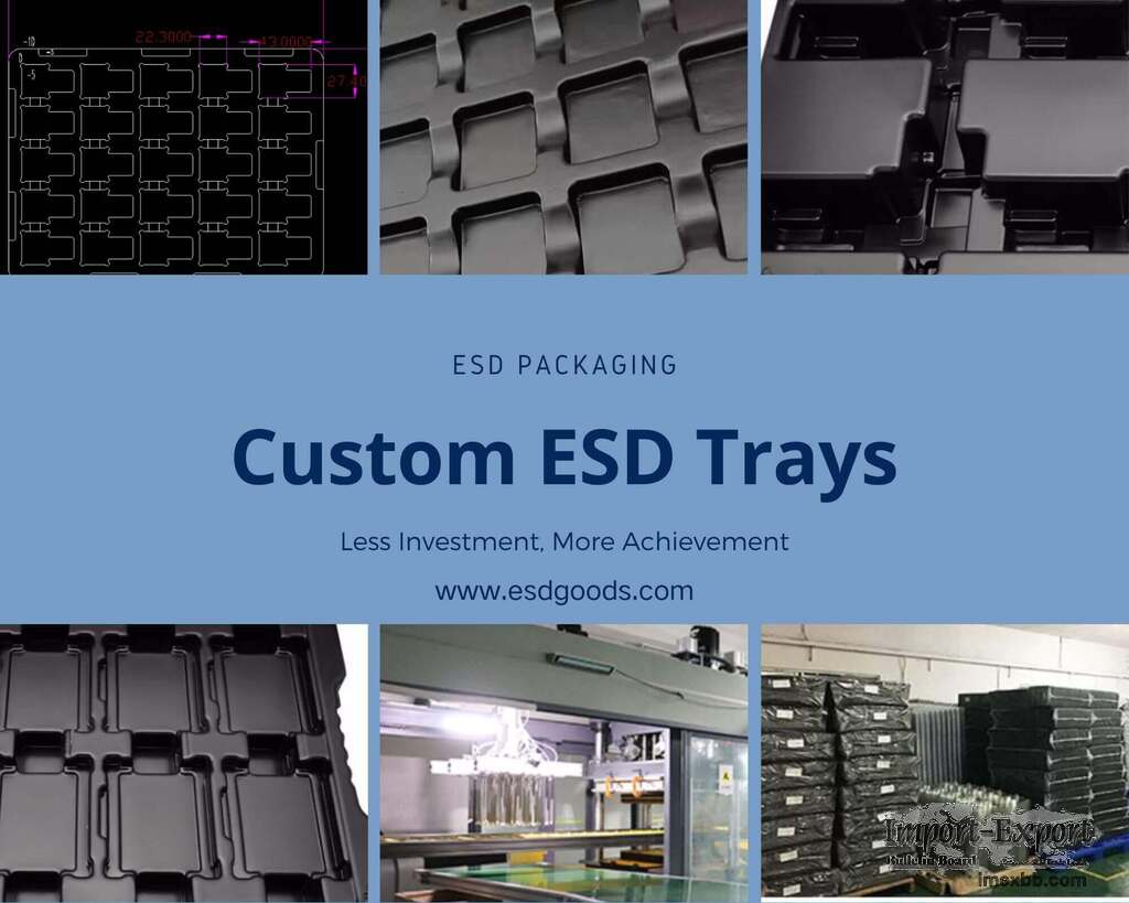 ESD Plastic Tray Antistatic Blister tray Plastic Tray Supplier Manufacturer