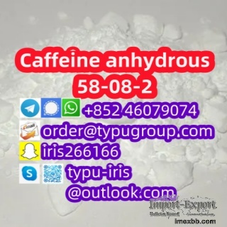 Caffeine anhydrous cas 58-08-2 Hot sale factory price Telegram：+852 4607907