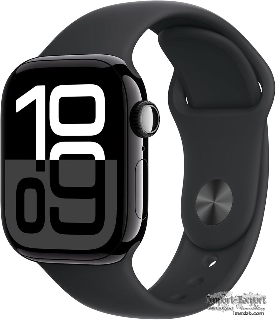 Apple Watch Series 10 [GPS + Cellular 46mm] with Jet Black Aluminium Case w