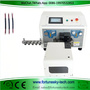 automatic twin flat electric cable cutting stripping twisting machine