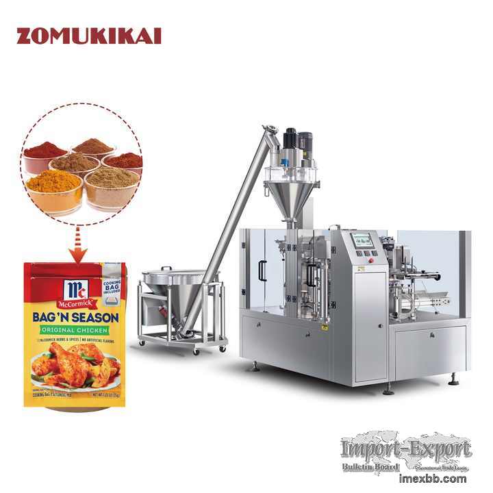 Automatic Bagger Red Chilli Mirchi Doypack Powder Fill Seal Packi