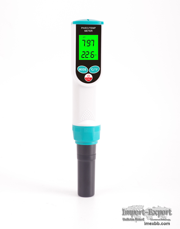  PH-68 Waterproof pH/EC/Temperature 3 in 1 tester