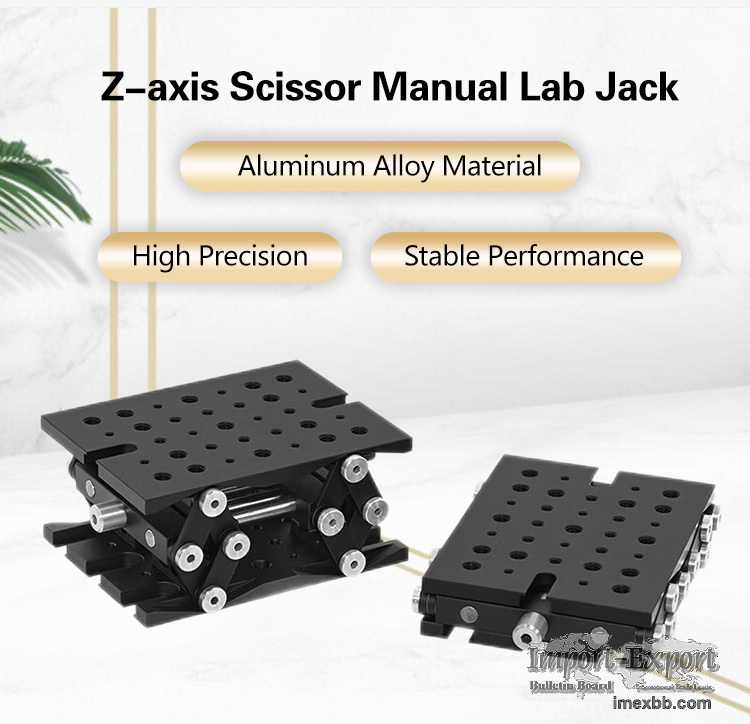 Z Axis Scissor Manual Lab Jack Laboratory Fine Tuning Lifting Stage