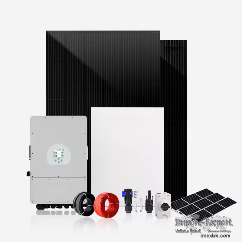 Home Hybrid Solar 10KW 40KW 50KW Whole Set Kit Solar Energy System Home Hyb