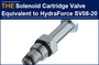 AAK Hydraulic Solenoid Cartridge Valve is equivalent to HydraForce SV08-20.