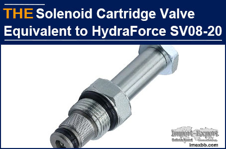 AAK Hydraulic Solenoid Cartridge Valve is equivalent to HydraForce SV08-20.