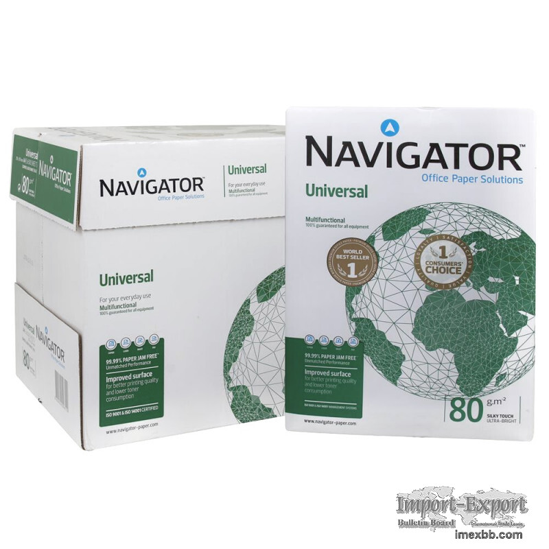 Navigator Universal copy paper A4 80gsm 0.81USD/ream