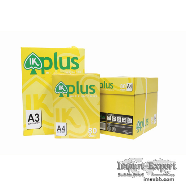 Ik Plus Multipurpose paper A4 copy paper 0.81USD/ream