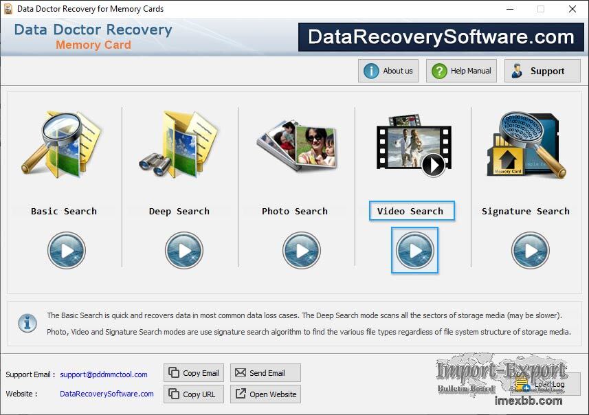 Software for Memory Card Data Recovery