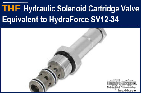 For Hydraulic Solenoid Cartridge Valve equivalent to HydraForce SV12-34, Ru