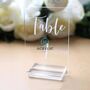 Acrylic Wedding Table Sign