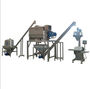 Powder mixing and packing machine line