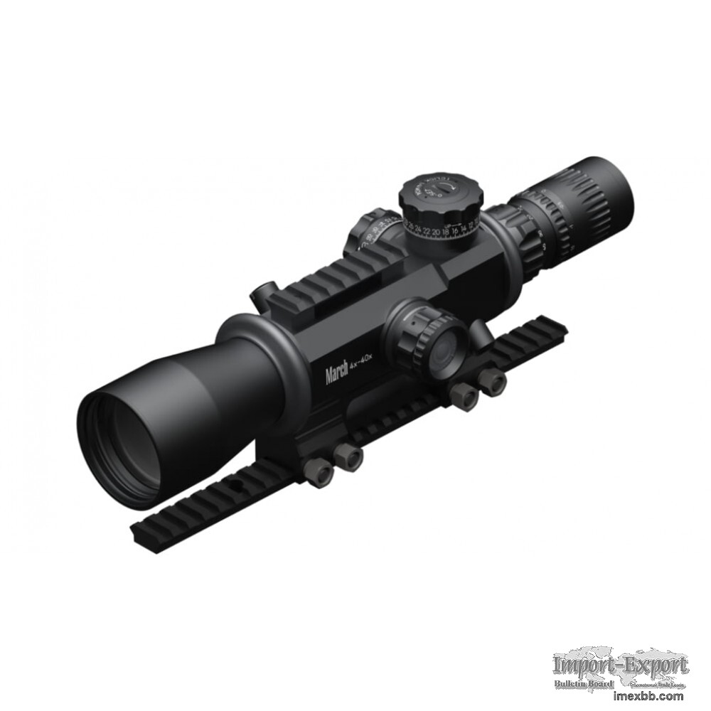 March Scopes Genesis Tactical 4-40x52G FML-3 Illuminated 0.1 Mil FFP Rifles