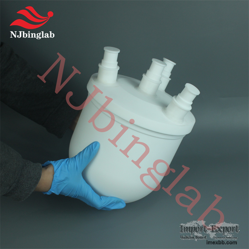 NJbinglab PTFE 5L Separate Flask, Thread seal for easy opening