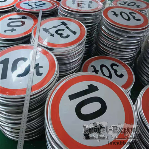 300cm red aluminum traffic safety speed limit sign circular sign