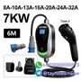 Type1 Type2 GB/T 7kw AC Charging Point Charging Station EV Charger