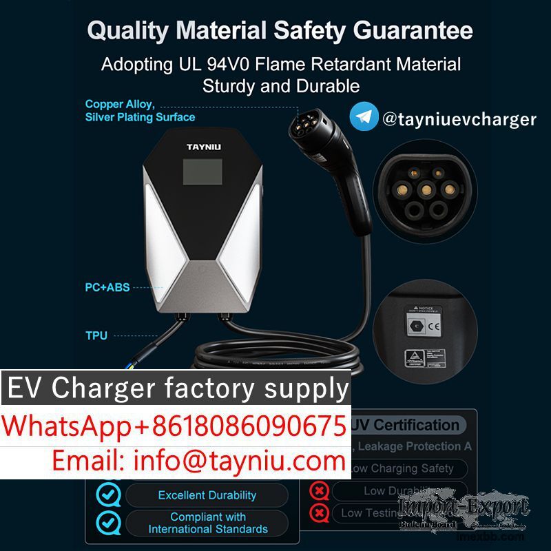 AC 16A 3.5KW Portable Ev Charger SmoothPro 7KW passed CE/TUV WhatsApp+8618