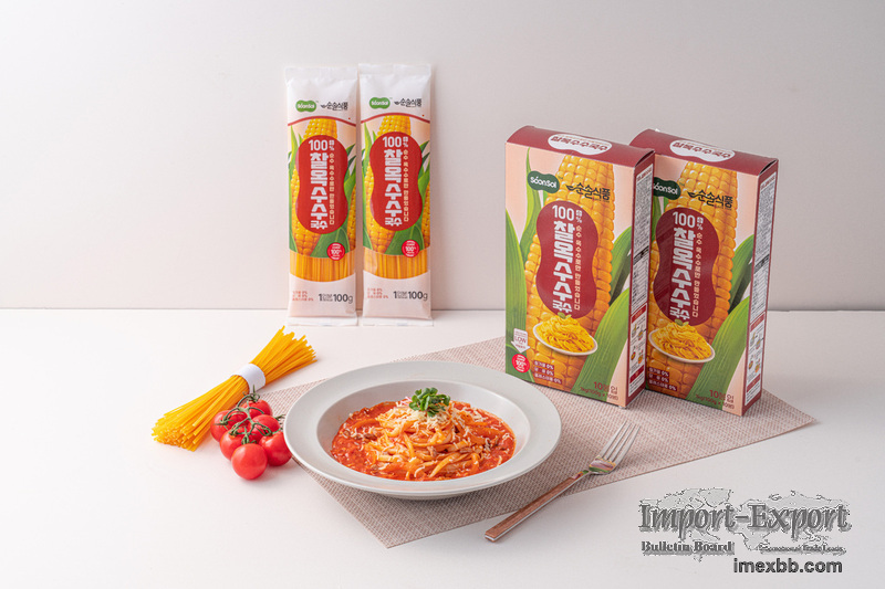 Soonsol 100% Glutinous Corn Noodles, Gluten-free Pasta, Vegan Pasta Noodles