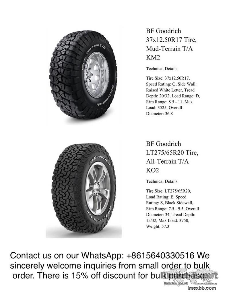 BF Goodrich 37x12.50R17 Tire, Mud-Terrain T/A KM2