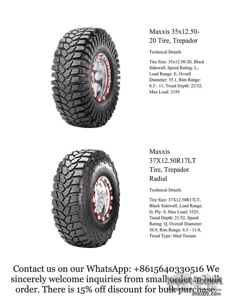 Maxxis 35x12.50-20 Tire, Trepador